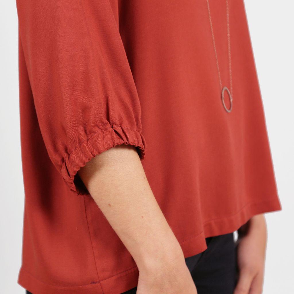 Papierschnittmuster weite Bluse Frau Holly XS-XXL